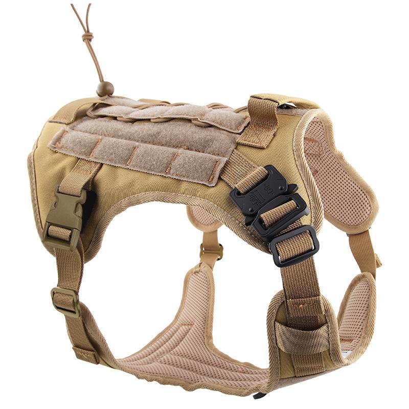 New Outdoor Dog Tactical Vest Waterproof Pet Chest Strap German Shepherd Border Collie Military Dog Vest for Medium and Large Dogs