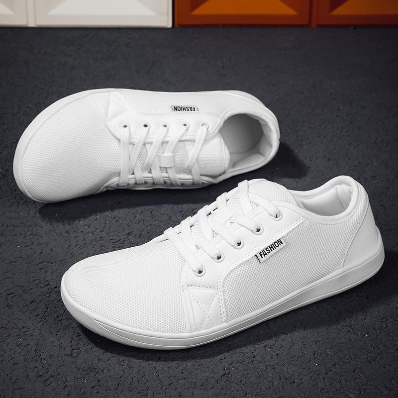 

Fashion breathable mesh shoes men s and women s fly-woven sports shoes barefoot shoes soft-soled casual shoes soft-soled wide-head shoes 37 белый