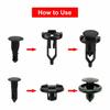 100 Pcs Panel Bumper Fender Push Rivets Fastener Clips Plastic For Toyota Lexus