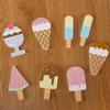 The American ice cream board toy consists of 7 ice creams of different colors and shapes