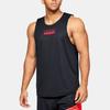Under Armour Baseline Breathable Loose-Fit Basketball Tank Top Men Tops Halo-Gray 1351288-014