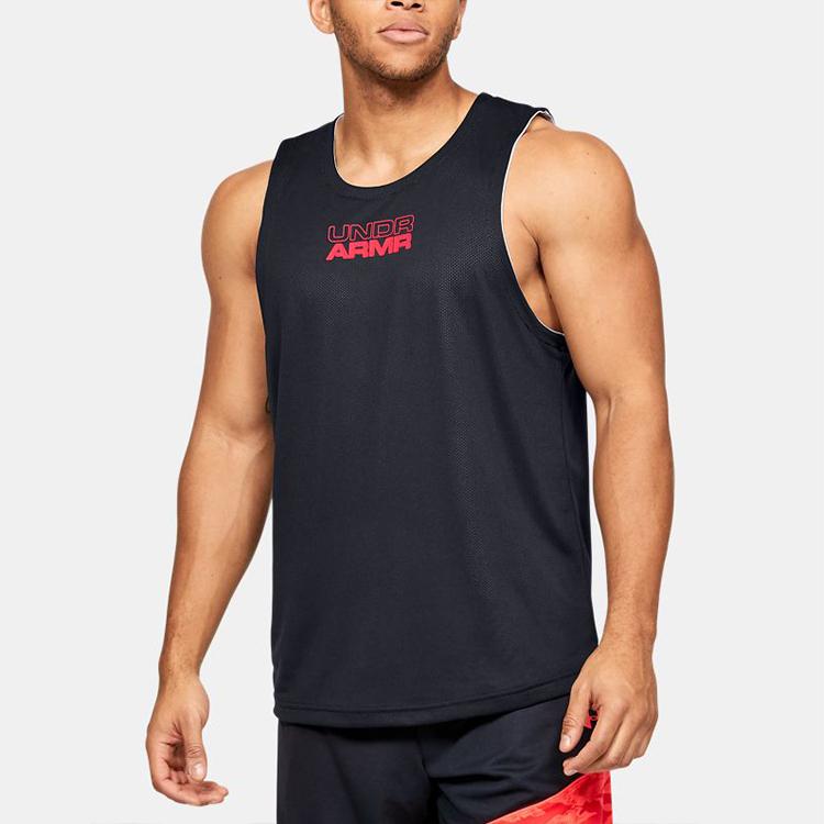Under Armour Baseline Breathable Loose-Fit Basketball Tank Top Men Tops Halo-Gray 1351288-014
