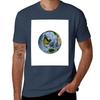 The World From Space Projection  World Relief Map Showing Land And Oceans Tshirt Work Wear Short Sleeve Tshirt