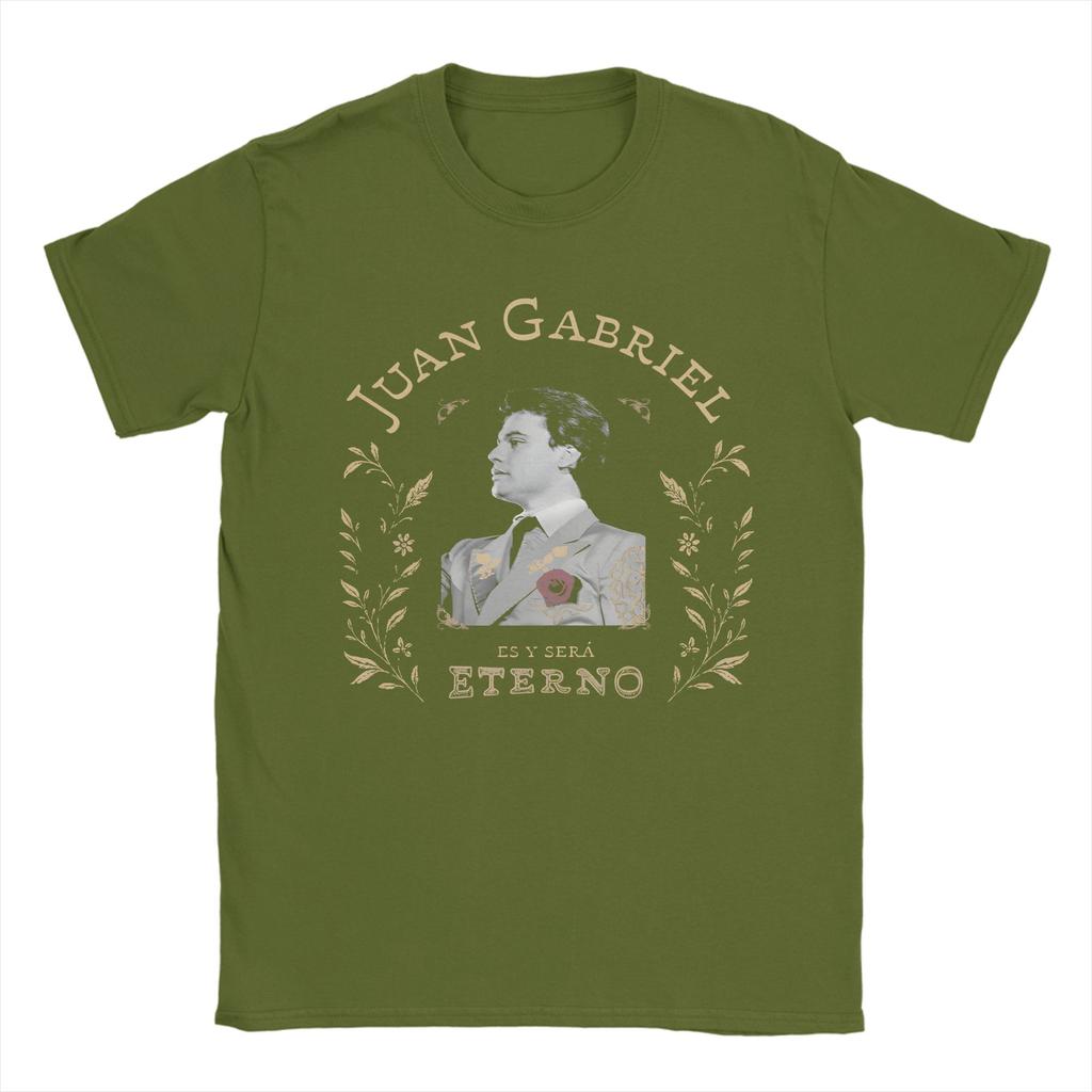 T-shirt Juan Gabriel El Y Sera Eterno da Uomo Fantastica 100% Cotone Girocollo Manica Corta Maglietta Abbigliamento Estivo