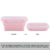 Portable Silicone Lunch Box Folding Microwave Safe Lunchbox Food Container