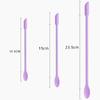 3pcs Portable Mini Silicone Scraper Double-head Lengthened Cosmetic Digging Spoon Soft Face Mask Brush Makeup Brushes Set
