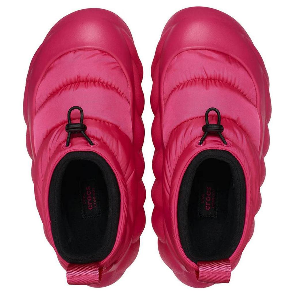 Crocs Overpuff Shorty Trendy Low-Top Casual Shoes Unisex Pink