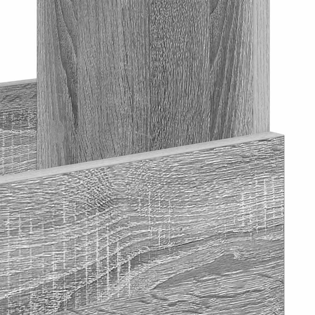 Magazine Shelf Grey Sonoma 102 x 30 x 45 cm