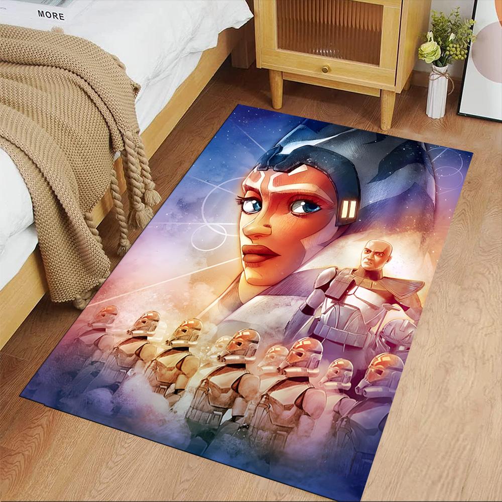 Star Wars Floor Mat Design for Kitchen Living Rooms Dormitory Game Room Antislip Carpet Anime Office Decor Best for Christmas