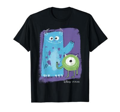 Disney Pixar Monsters, Inc. Mike & Sulley Painting Sketch T-Shirt