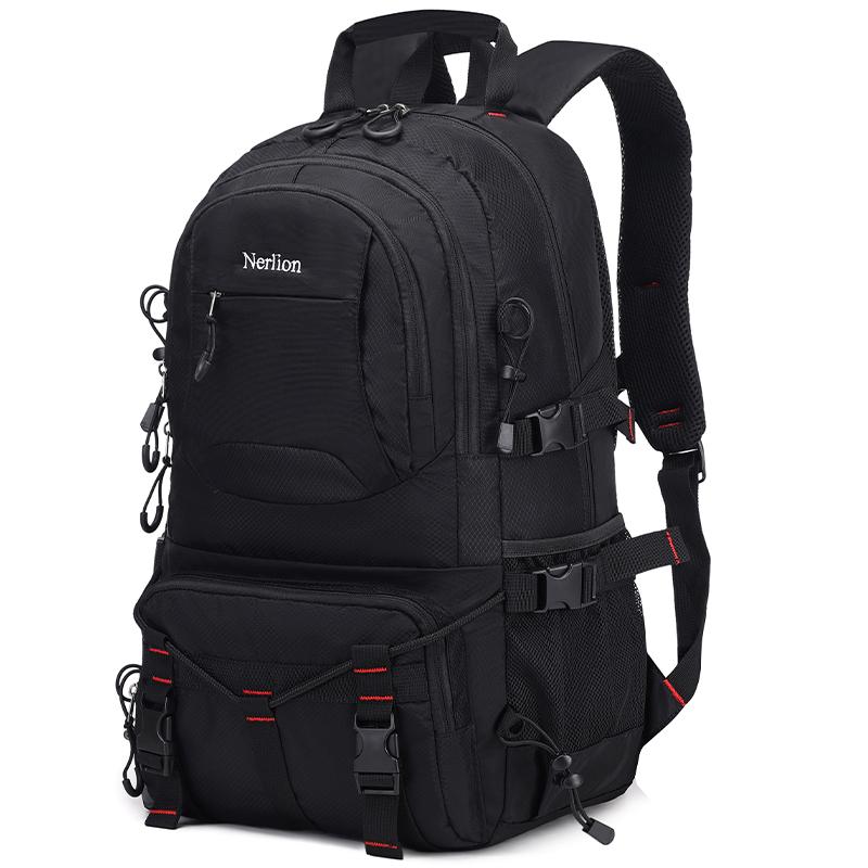 

Студенческий школьный рюкзак, сумка для ноутбука, дорожная сумка, походный рюкзак, спортивная сумка, альпинистский рюкзак, водонепроницаемый, легкий чёрный