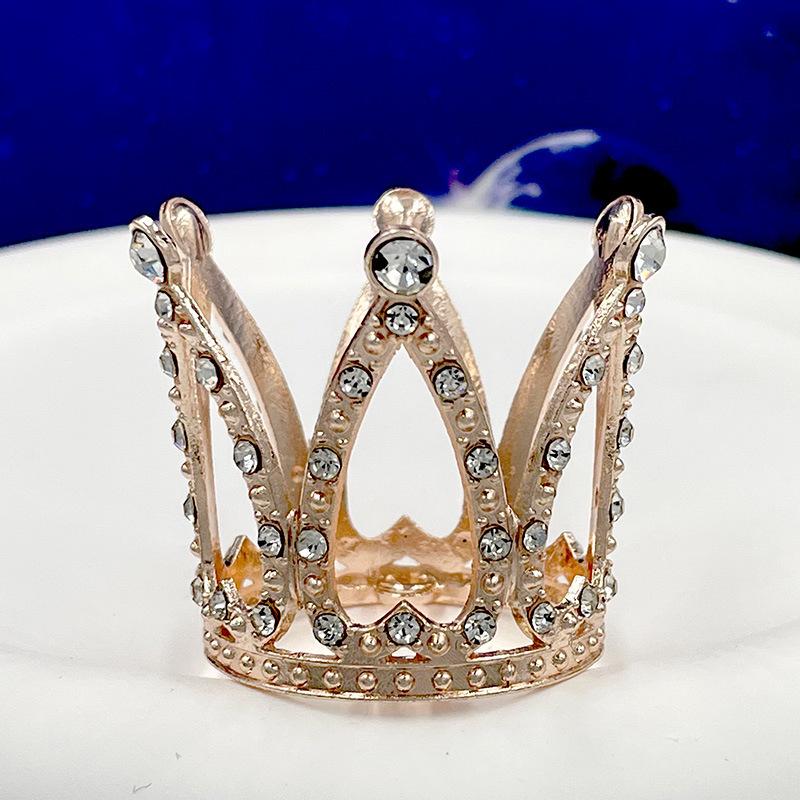 

Металлическая корона Белый кристалл Тиара Украшение на день рождения Корона для выступления Детская корона Тиара