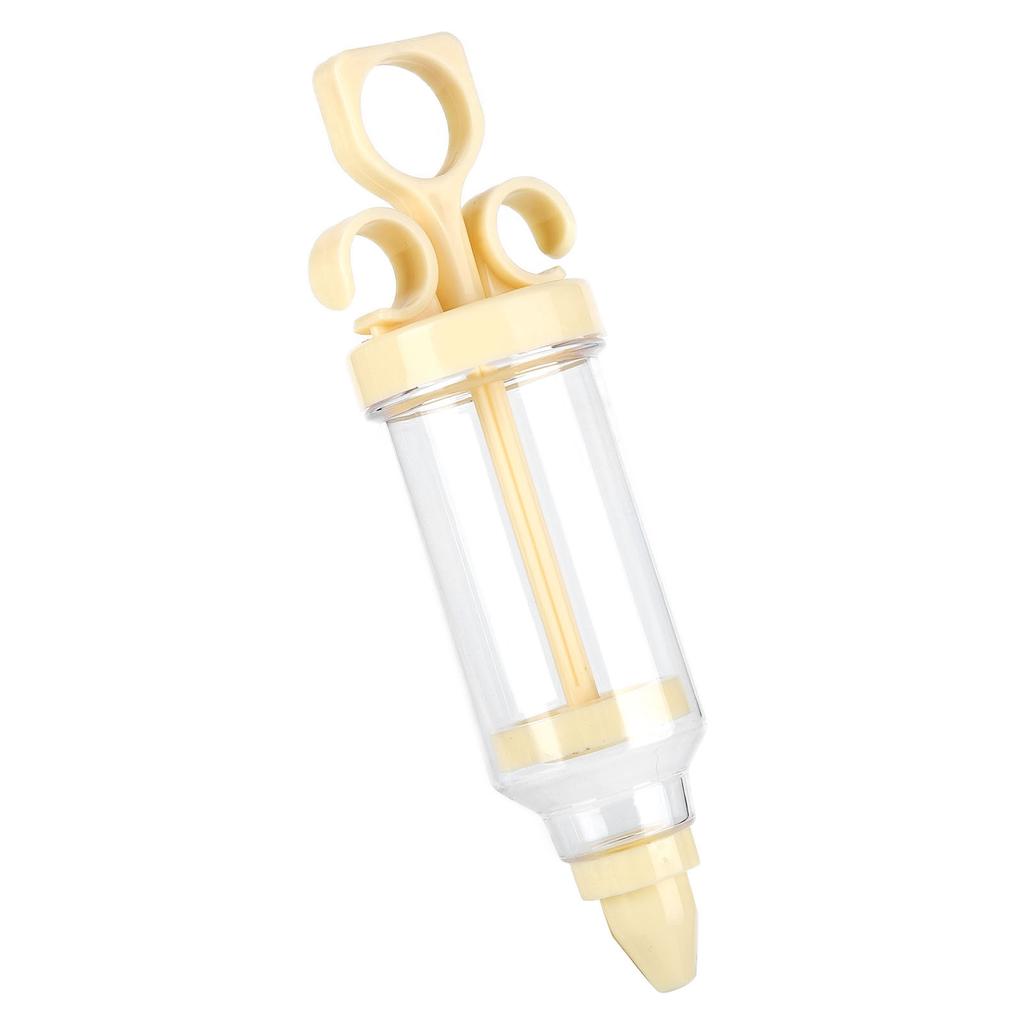 Pastry Decorating Nozzle Set Piping Syringe with 8Pcs Nozzles for Cake Decorating(CreamColored Nozzle )