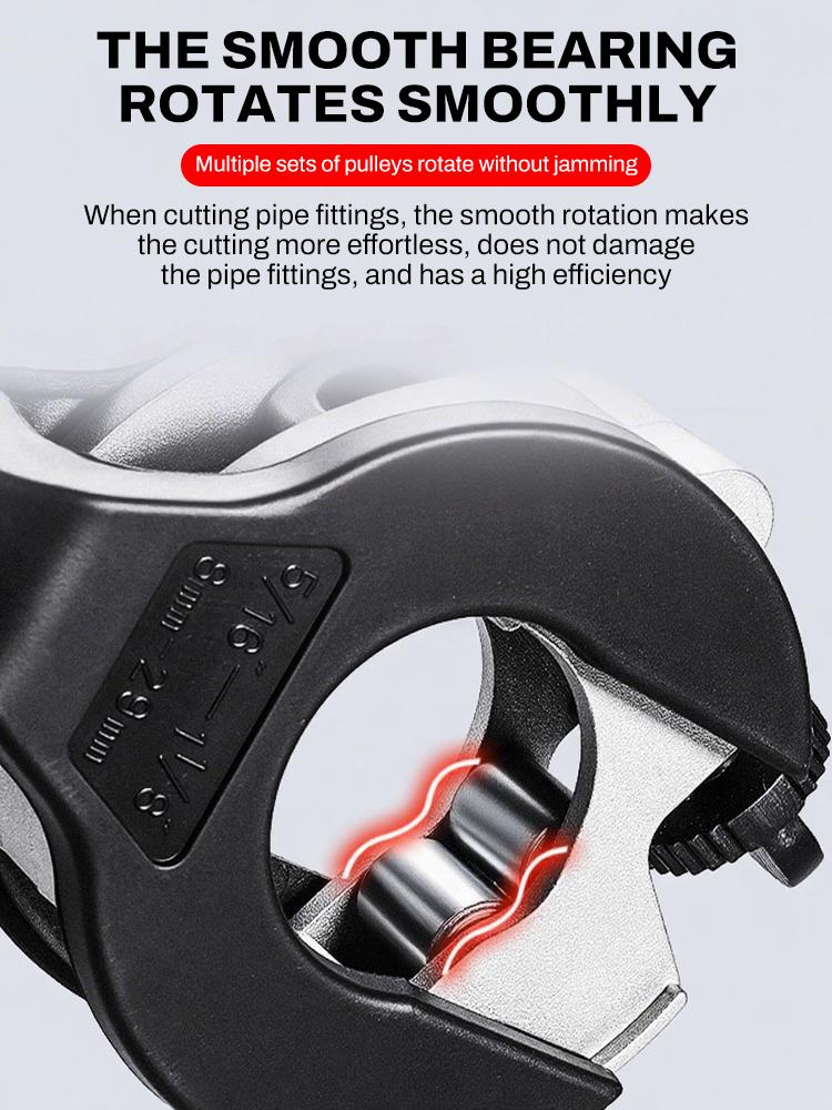 Ratcheting Tubing Cutter 8-29mm Universal Pipe Cutter Stainless Steel Copper Aluminium Ratchet Scissors Hose Cutting Hand Tools