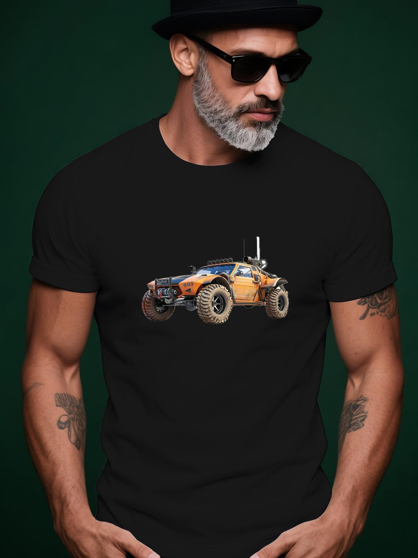 Off-Road Dune-Buggy Graphic Tshirt - Casual Summer Short ... S