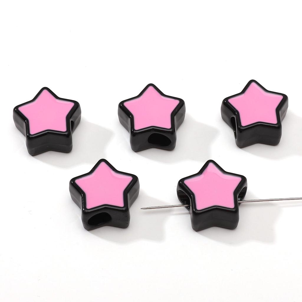 2Pcs Acrylic Pentagram Beads For DIY Necklace Bracelet Earrings Jewelry Making Craft Accessories