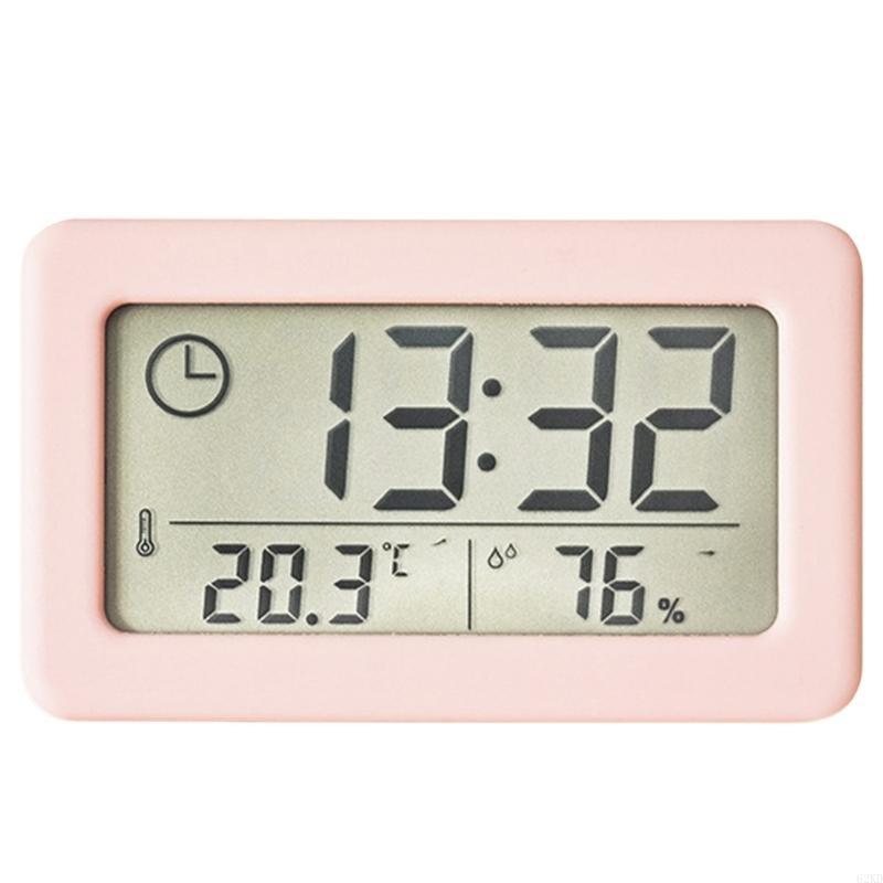 62KD Modern Desk Clock with Thermometers and Hygrometer Meter Functions