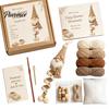 Parent Child Interaction Activities DIY Crochet Gnome Ornament Kit, Christmas Theme Soft Knitted Craft Thanksgiving Handmade Gift Sets Set,