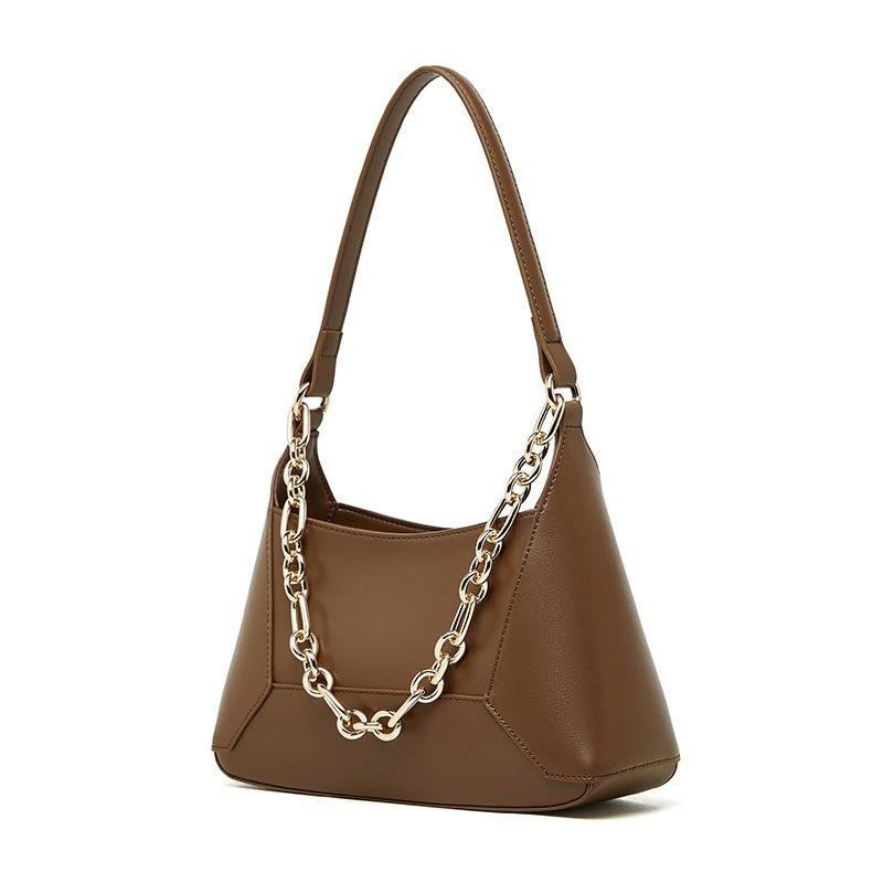 Spring and Summer New Fashion Underarm Baguette Bag Versatile Leather Niche Simple Messenger Bag Commuter Shoulder Women's Bag