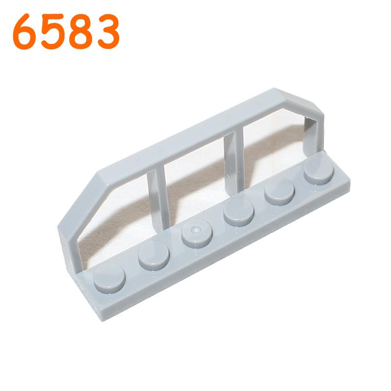 Non-Toxic Fence City Accessories Building Block Moc Part Railing Stair Barrier Ladder Guard Bar Castle Garden Farm Military Assemble Brick