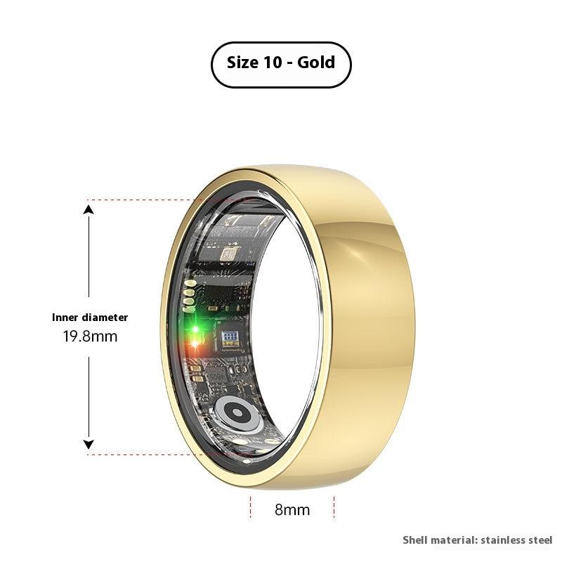 Anillo Inteligente Monitoreo de Frecuencia Cardíaca Oxígeno en Sangre Salud del Sueño Salud Anillo Inteligente Multifuncional