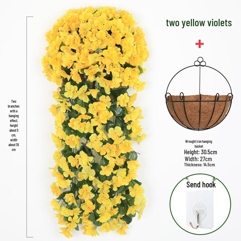 Artificial Rose Vine Wall Hanging for Living Room Decoration