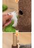 Coconut Palm Leaf Cat Tree with Scratching Post & Mouse Teaser
