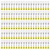 100Pcs Fishing Line Sinkers Slides Fishing Line Hook Swivels Shank Clip Connector Rolling Swivels Supply Fishing Tackle