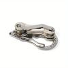 1 stainless steel multi-tool keychain with a screwdriver and bottle opener—the perfect choice for camping gear