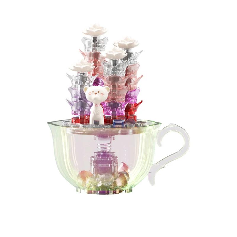 

Кристальные суккуленты Строительные блоки Комнатное растение Цветок Сборные кирпичики Украшение для стола Романтические праздничные подарки для детей