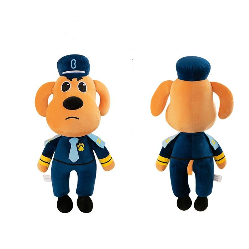 Sheriff Labrador Hund Gosedjur Docka Anime Säkerhetssergeant Labrador Varg Hund Gosedjur Fyllda Leksaker Födelsedag Julklappar