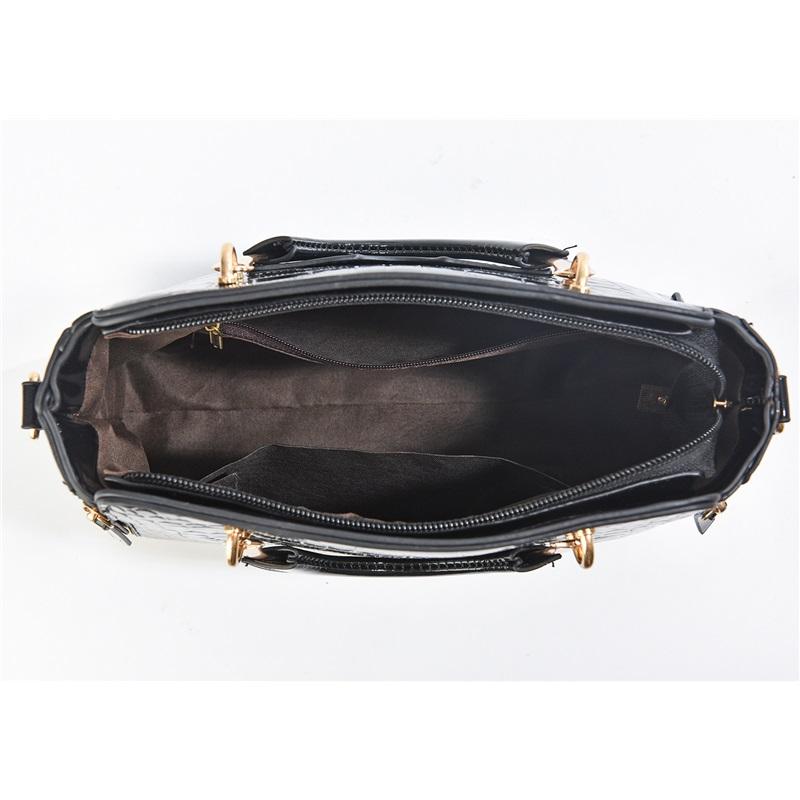 New Stylish Croc Texture Small Square Ladies Bag, Versatile Hand Held Multiway Shoulder Crossbody Bag For Daily Outfits