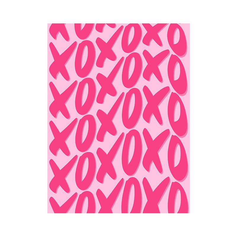 Pink Abstract Wall Art Canvas Poster Living Room Bedroom Core Decorative Painting