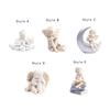 Angel Figurine Cherub Garden Statue Miniature Statue Resin Figurine for Cabinets Shelf Entryway Home Office Cabinets Living Room