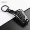 For Toyota Camry Rav4 Forturner Hilux Auris Corolla Avensis Verso Yaris Aygo Scion Tc Abs Carbon Fiber Style Car Key Case Cover