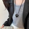 Charms Rope Chain Necklace Korean Style Sweater Chain Creative Love Pendant Necklace  Girl