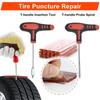132Pcs Car Motorcycle Tire Repair Kit Puncture Plug Tools Tyre Puncture Emergency for Tire Strips Stirring Glue Repair Tool Kit Tire Chucks 1