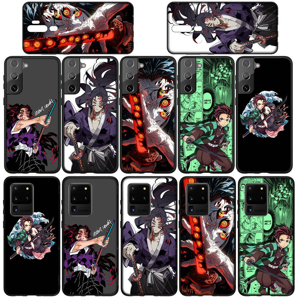 for Samsung Galaxy S25 S24 S23 iPhone 17 16 15 Xiaomi Redmi Note 14 13 12 11 Plus Pro Max Case Kamado Tanjiro Kokushibo Demon Slayer OPPO Huawei Cover