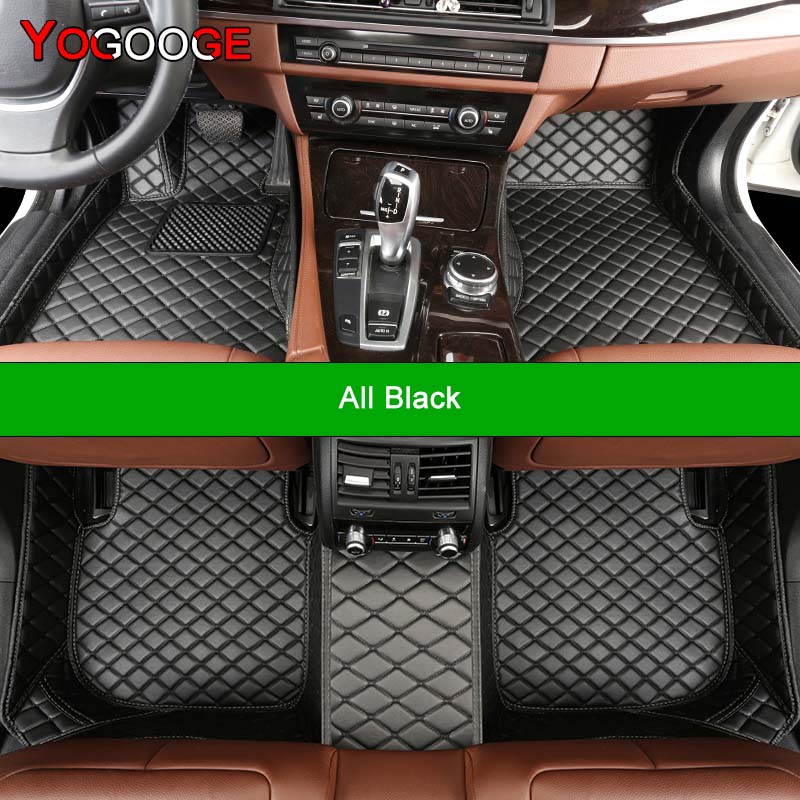 

YOGOOGE Custom Car Floor Mats For Toyota Corolla Auris Auto Carpets Foot Coche Accessorie 2001-2006