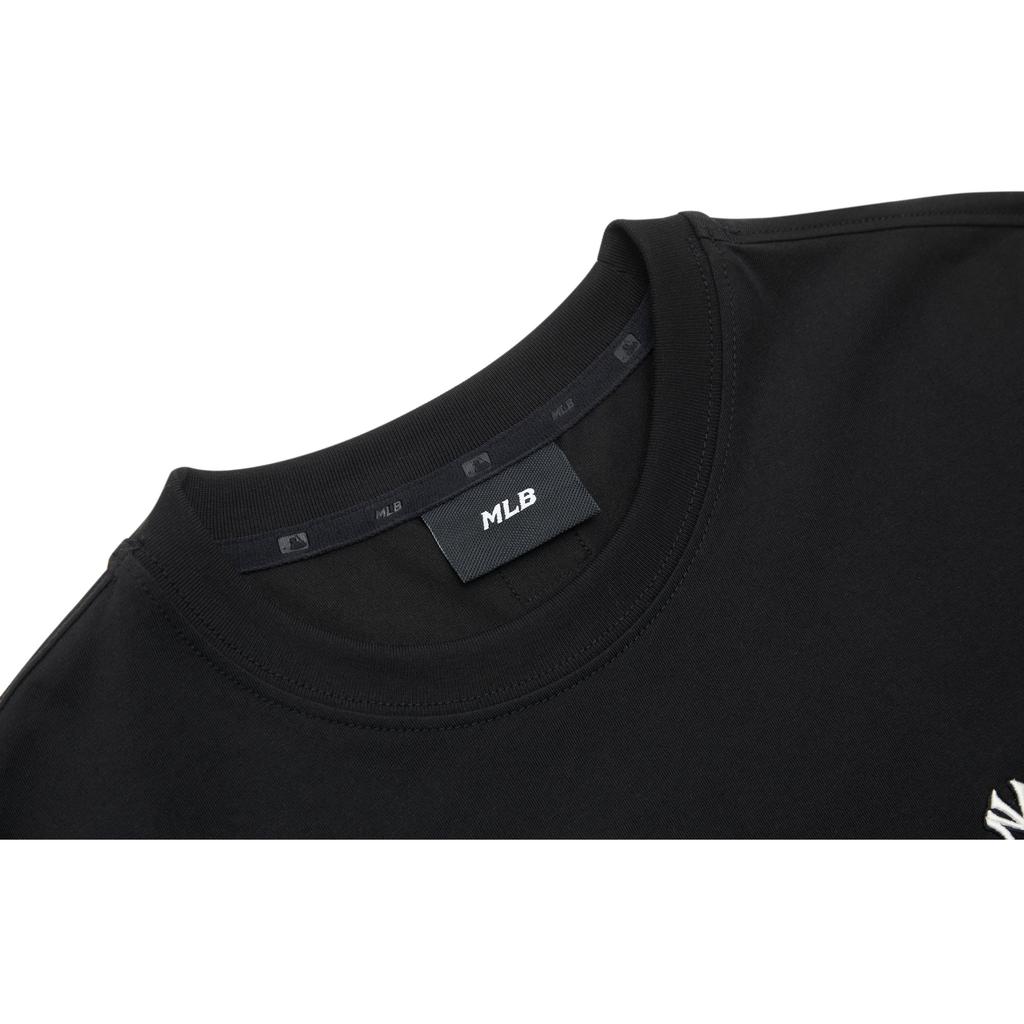 New MLB New York Yankees Basic Collection SS25 Short Sleeved Dress Women's Black 3FOPB0153-50BKS