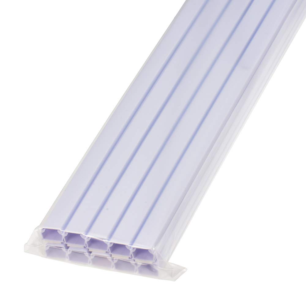 OHM Electric Tape-Attached Wiring Cable Cover Protector, ABS Cable Cover, Size 1, 1m, White, Pack of 10, DZ-AMT11-W, 10P, 00-9400