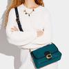 Coach Tabby 26 Flap Closure Detachable Shoulder Strap Leather Handbag Crossbody Bag Women Handbags Peacock-Blue C5262-B4UPE
