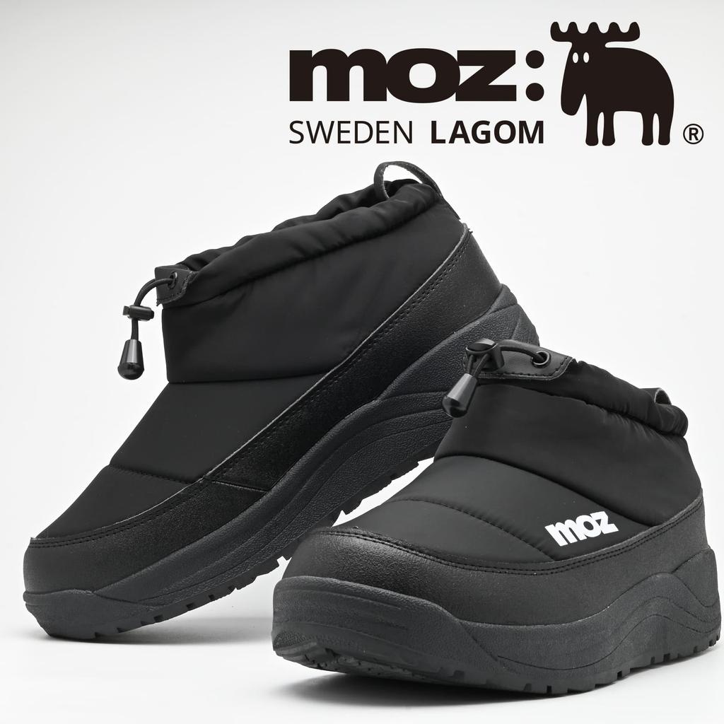 Mozu 5683 Moc Snow Cold Fleece Size M Low-Cut Boots, Autumn/Winter Waterproof, Water-Repellent, Weather, Non-Slip, Lightweight, Padded, Lining,