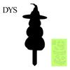 Fluorescent Outdoor Decor Halloween Ghost Garden Stake, Spooky Glow-in-The-Dark Yard Sign, Pumpkin Stakes Scarecrow Acrylic Decoration for Lawn