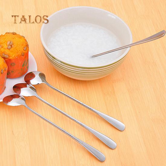 Long Handle Stainless Steel Tea Coffee Spoon Cocktail Ice Cream Soup Spoons Cutlery
