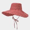 Polka Dot Large Brim Bucket Hat, Foldable UV Protection Sun Cap for Women Travel Beach Camping Outdoor Casual Headwear