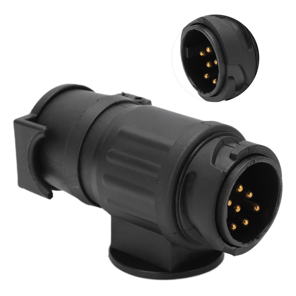 13 Pin to 7 Pin Trailer Connector Adapter Heavy Duty Waterproof for RV Camper Ship