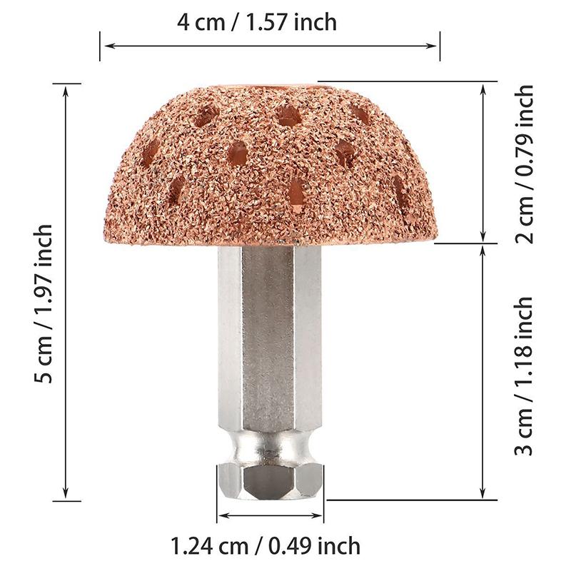 1PCS 42/55mm Reifen Reparatur Hand Werkzeug Reifen Schleifen Kopf Wolfram Legierung Schleifen Rad Polieren Rad Für hohe Geschwindigkeit Pneumatische Schleifen Werkzeug