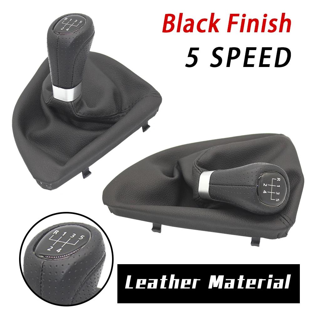 5/6 Speed Manual Transmission Leather Gaiter Boot Cover Car Gear Shift Knob For BMW 1 Series E81 E82 E87 E88 2003-2013 Interior
