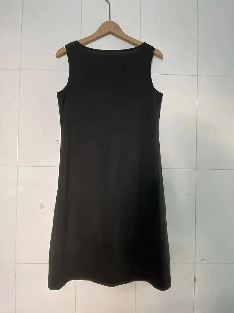 European & American Women's Summer Mid-Length Sleeveless Dress 2025 – Elegant Light Luxury Style